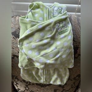 Newborn halo swaddle fleece